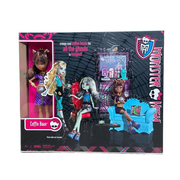 Monster High The Coffin Bean Cafe Playset, a coffee shop-themed Brand NEW! - Picture 1 of 10